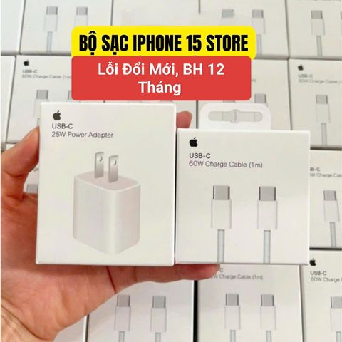 Bọ Sạc Nhanh iPhone 15 - Thiết Kế Nhỏ Gọn, Đảm Bảo Chất Lượng, Bảo Hành 12 Tháng, Phụ Kiện Công Nghệ Tiện Lợi