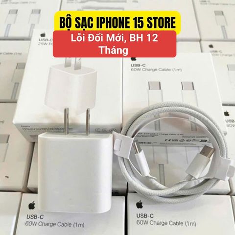 Bọ Sạc Nhanh iPhone 15 - Thiết Kế Nhỏ Gọn, Đảm Bảo Chất Lượng, Bảo Hành 12 Tháng, Phụ Kiện Công Nghệ Tiện Lợi