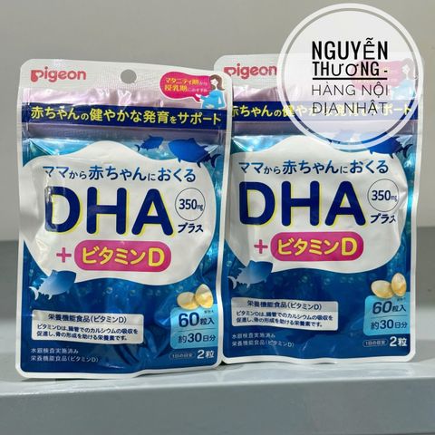Viên uống bổ sung DHA cho bà bầu Pigeon Nhật Bản - Hỗ trợ phát triển trí não và sức khỏe mẹ&bé tốt nhất!