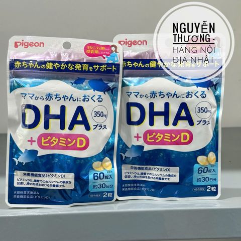 Viên uống bổ sung DHA cho bà bầu Pigeon Nhật Bản - Hỗ trợ phát triển trí não và sức khỏe mẹ&bé tốt nhất!