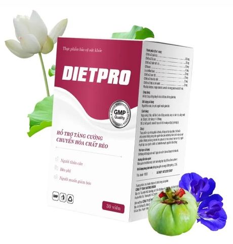 Viên uống giảm cân Diet Pro - Hỗ trợ giảm mỡ, cải thiện vóc dáng an toàn và hiệu quả (30 viên)