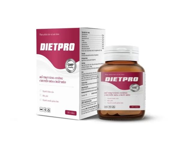Viên uống giảm cân Diet Pro - Hỗ trợ giảm mỡ, cải thiện vóc dáng an toàn và hiệu quả (30 viên)