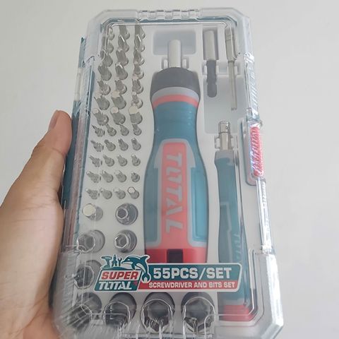 Bộ Tuốc Nơ Vít Đa Năng 55 Chi Tiết Total TACSD30556 - Dụng Cụ Cầm Tay Hoàn Hảo Cho Sửa Chữa Điện Tử, Đồ Gia Dụng