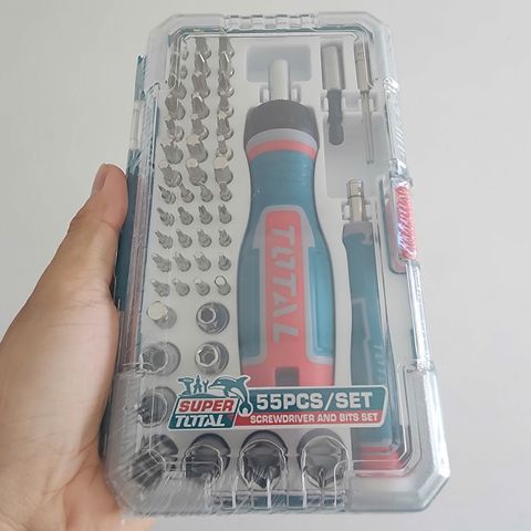 Bộ Tuốc Nơ Vít Đa Năng 55 Chi Tiết Total TACSD30556 - Dụng Cụ Cầm Tay Hoàn Hảo Cho Sửa Chữa Điện Tử, Đồ Gia Dụng