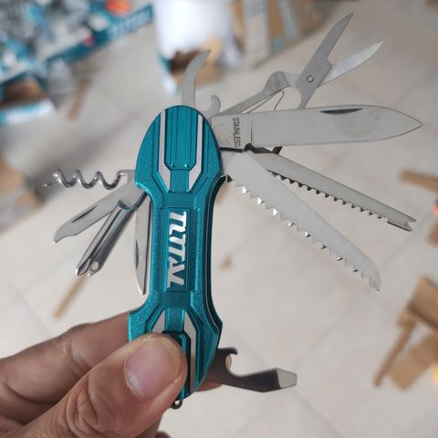 Bộ Dao Cắt Đa Năng Total THMFK0156 - 15 Chức Năng Tiện Dụng, Thiết Kế Gập Gọn, Dụng Cụ Cầm Tay Du Lịch, Picnic, An Toàn
