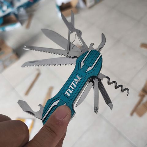 Bộ Dao Cắt Đa Năng Total THMFK0156 - 15 Chức Năng Tiện Dụng, Thiết Kế Gập Gọn, Dụng Cụ Cầm Tay Du Lịch, Picnic, An Toàn