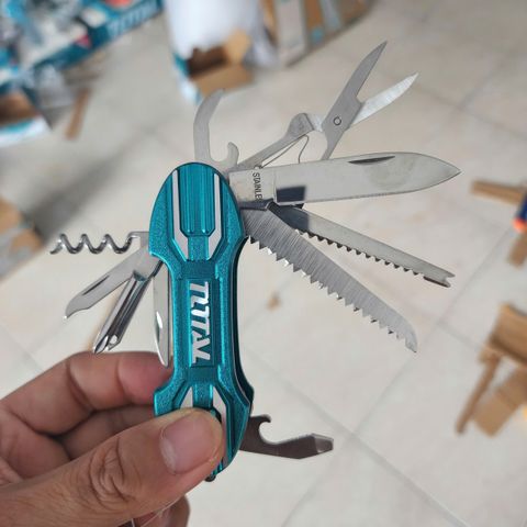 Bộ Dao Cắt Đa Năng Total THMFK0156 - 15 Chức Năng Tiện Dụng, Thiết Kế Gập Gọn, Dụng Cụ Cầm Tay Du Lịch, Picnic, An Toàn