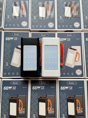 Sạc Dự Phòng Docomi 30000mAh Sạc Nhanh 66W – Thiết Kế Hiện Đại, Dung Lượng Lớn, Phù Hợp Chuyến Đi và Du Lịch