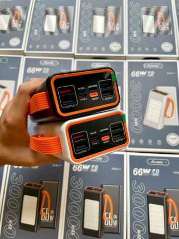 Sạc Dự Phòng Docomi 30000mAh Sạc Nhanh 66W – Thiết Kế Hiện Đại, Dung Lượng Lớn, Phù Hợp Chuyến Đi và Du Lịch
