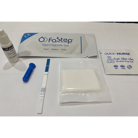 Bộ Test xét nghiệm Vi Khuẩn HP dạ dầy (H. Pylori) Chính hãng Fastep Mỹ