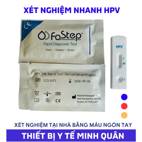 Bộ test nhanh phát hiện virus HPV IgG tại nhà FASTEP - Xét nghiệm huyết thanh, hỗ trợ phát hiện kháng thể HPV an toàn và tiện lợi
