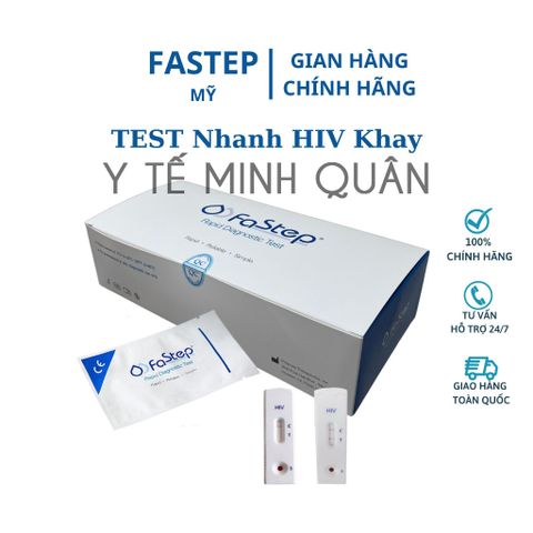 Bộ test xét nghiệm HIV Fastep của MỸ - Độ chính xác cao, dễ thực hiện