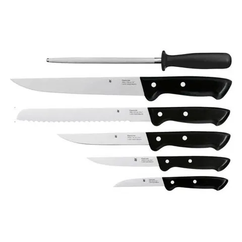 Bộ Dao WMF Classic Line 7 Món - Dụng Cụ Nhà Bếp Chất Lượng Cao, Lưỡi Thép Sắc Bén, An Toàn Và Dễ Dàng Vệ Sinh
