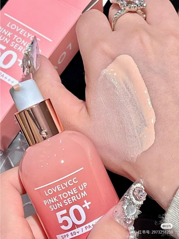 Serum Kem Chống Nắng LovelyCC Pink Tone Up SPF50+ - Bảo Vệ Da, Làm Sáng Da, 30G - Sản Phẩm Chăm Sóc Da Từ Mỹ