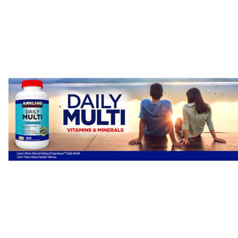 Viên Uống Bổ Sung Vitamin Tổng Hợp Kirkland Signature Daily Multi 500 Viên - Giúp Tăng Cường Sức Khỏe Và Hệ Miễn Dịch