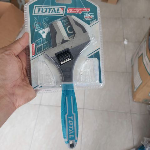 Cờ Lê Điều Chỉnh 2 Trong 1 Total THT10210G 10 Inch - Dụng Cụ Cầm Tay Đa Năng, Thiết Kế Hiện Đại, Thép CRV Chắc Chắn