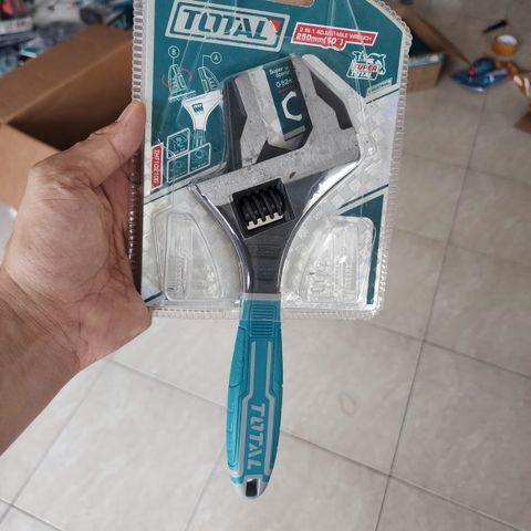 Cờ Lê Điều Chỉnh 2 Trong 1 Total THT10210G 10 Inch - Dụng Cụ Cầm Tay Đa Năng, Thiết Kế Hiện Đại, Thép CRV Chắc Chắn