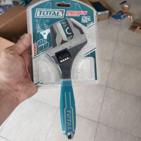 Cờ Lê Điều Chỉnh 2 Trong 1 Total THT10210G 10 Inch - Dụng Cụ Cầm Tay Đa Năng, Thiết Kế Hiện Đại, Thép CRV Chắc Chắn