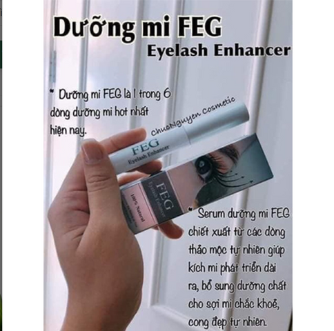 Xám - Dưỡng Lông Mi Feg Eyebrow Enhancer 3ml Mỹ 