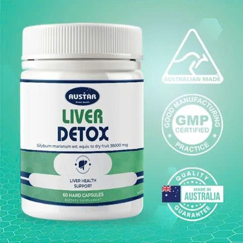 Viên Uống Giải Độc Gan Austar Liver Detox - Hỗ Trợ Sức Khỏe Gan và Thải Độc, 60 Viên, Xuất Xứ Úc