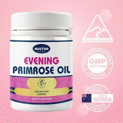 Viên Uống Tinh Dầu Hoa Anh Thảo Austar Evening Primrose Oil 1000mg - Hỗ Trợ Cân Bằng Nội Tiết Tố và Làm Đẹp Da (60 Viên)