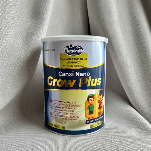 Sữa Bột Tăng Chiều Cao Canxi Nano Grow Plus 900g Dinh Dưỡng Cho Trẻ Từ 3 Đến 18 Tuổi - Hỗ Trợ Phát Triển Chiều Cao Tối Đa