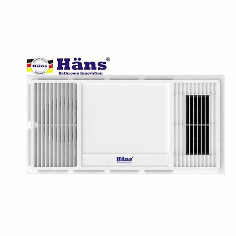 Quạt Sưởi Âm Trần Hans HA2 Tích Hợp Đèn LED 4 Trong 1 - Tiện Ích Điều Khiển Từ Xa, Kiểu Dáng Hiện Đại, Công Suất 2102W