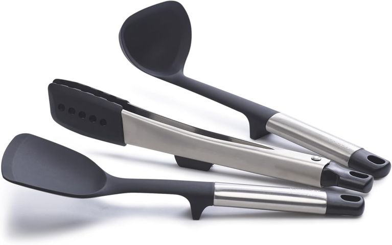 Bộ 3 Dụng Cụ Nấu Ăn Silicone Joseph Joseph Elevate Fusion - Muỗng, Kẹp Gắp, Xẻng Lật Chịu Nhiệt 270°C, Tiện Lợi Cho Bếp Nhà bạn