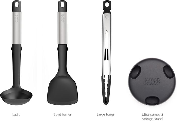 Bộ 3 Dụng Cụ Nấu Ăn Silicone Joseph Joseph Elevate Fusion - Muỗng, Kẹp Gắp, Xẻng Lật Chịu Nhiệt 270°C, Tiện Lợi Cho Bếp Nhà bạn