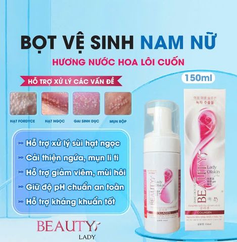 Bọt Vệ Sinh Nam Nữ Thơm Thoáng - Giảm Mụn Thâm, Nấm Ngứa, Hạt Ngọc - Sản Phẩm Chăm Sóc Vùng Kín Hấp Dẫn