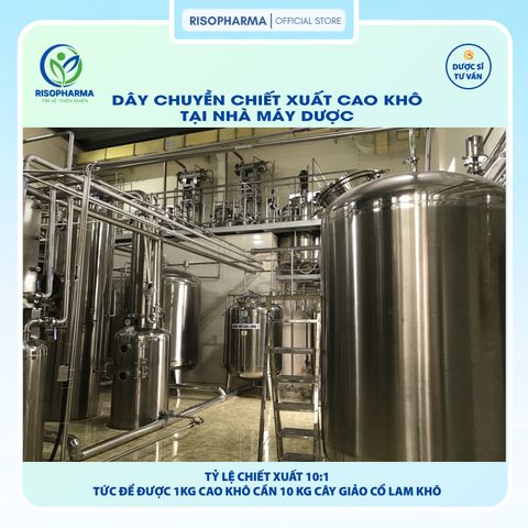 Cao Khô Giảo Cổ Lam Risopharma - Hỗ Trợ Giảm Mỡ Máu, Ổn Định Huyết Áp, Ngủ Ngon, Giảm Đau Đầu 100g