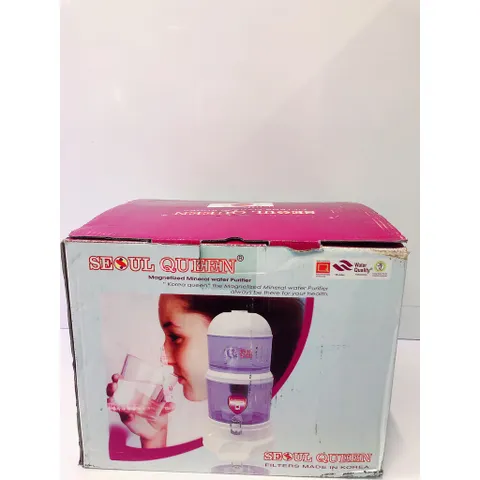 Bình Lọc Nước Cao Cấp Seoul Queen Design Hàn Quốc - Bộ Lọc 5 Cấp, Dung Tích 14 Lít, Tặng Kèm Ly Uống Nước