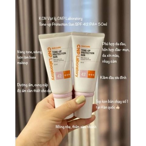 Set Kem Chống Nắng CNP Tone Up ( 2 tuýt 50*50)