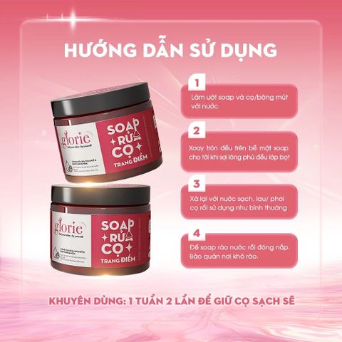Xà Phòng Rửa Cọ Trang Điểm Glorie 130g - Giúp Làm Sạch Cọ Hiệu Quả, Giữ Độ Mềm Mại và An Toàn Cho Da