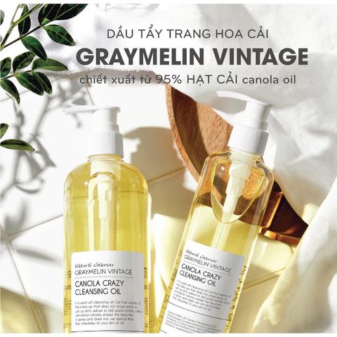 Dầu Tẩy Trang Canola Crazy Cleansing Oil - Chiết Xuất Hoa Cải Ngăn Ngừa Mụn, Làm Sạch Sâu, An Toàn Cho Da