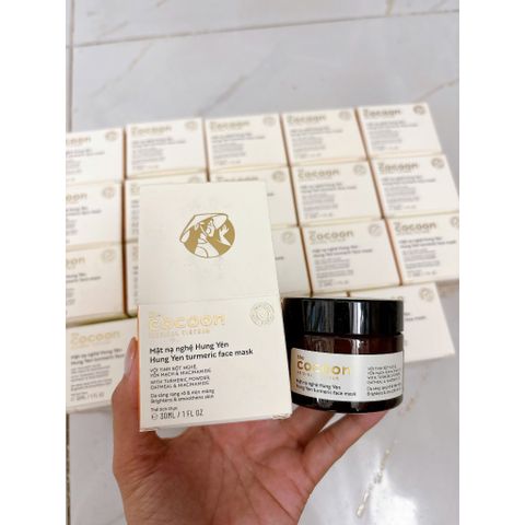 Mặt Nạ Cocoon Nghệ Hưng Yên 30ml - Dưỡng Da Rạng Rỡ, Chống Oxy Hóa, Làm Sáng, Thích Hợp Mọi Loại Da