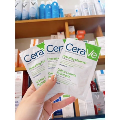 Sữa Rửa Mặt CeraVe Hydrating Cleanser 7ml - Dành Cho Da Thường và Da Khô, Làm Sạch Dịu Nhẹ, Giữ Ẩm Tự Nhiên