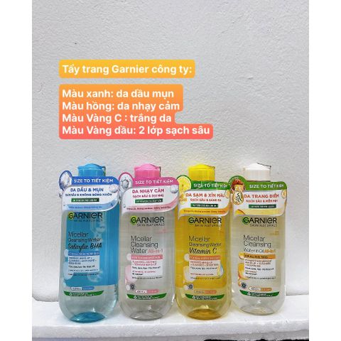 Nước Tẩy Trang Garnier Micellar Cleansing Water Vitamin C 400ml - Làm Sáng Da, Sạch Sâu, Dành Cho Mọi Loại Da