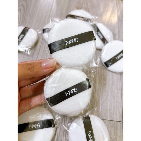 Mút Đánh Phấn Nền NARS Hình Tròn Cao Cấp Màu Trắng - Bông Tán Trang Điểm Lớp Nền Mịn Màng, Làm Đẹp Da Tự Nhiên