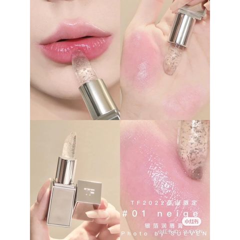 Son Dưỡng Thạch Tom Ford Soleil Lip Blush Platinum 01 Neige - Son Dưỡng Môi Sang Trọng, Màu Hồng Tự Nhiên, Phiên Bản Mới Nhất 3g
