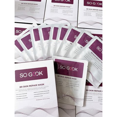 Mặt Nạ Phục Hồi B9 SO GOOK - Giữ Ẩm, Mát Lạnh Làm Dịu Da, Sợi Lụa Peptide 25ml - Chăm Sóc Da Tươi Mới, Khỏe Mạnh
