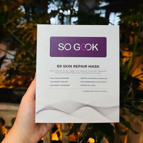 Mặt Nạ Phục Hồi B9 SO GOOK - Giữ Ẩm, Mát Lạnh Làm Dịu Da, Sợi Lụa Peptide 25ml - Chăm Sóc Da Tươi Mới, Khỏe Mạnh