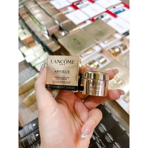 Kem Dưỡng Ngăn Ngừa Lão Hóa Mini 5ml Lancôme Absolue Rich Cream - Tái Tạo Da, Giảm Nếp Nhăn, Dưỡng Ẩm 24 Giờ