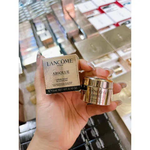 Kem Dưỡng Ngăn Ngừa Lão Hóa Mini 5ml Lancôme Absolue Rich Cream - Tái Tạo Da, Giảm Nếp Nhăn, Dưỡng Ẩm 24 Giờ