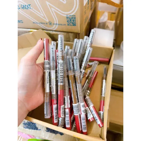 Chì Kẻ Mày Maybelline Tattoo Brow 36H - Lâu Trôi, Kháng Nước, Đầu Tam Giác Định Hình, Nâu Đậm/Nâu Tự Nhiên/Nâu Sáng/Nâu Xám 0.25g