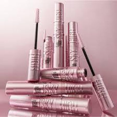 Mascara Maybelline Sky High Waterproof 6ml - Chuốt Mi Dài, Dày và Chống Nước, Tạo Hiệu Ứng Mi Đen Huyền Quyến Rũ