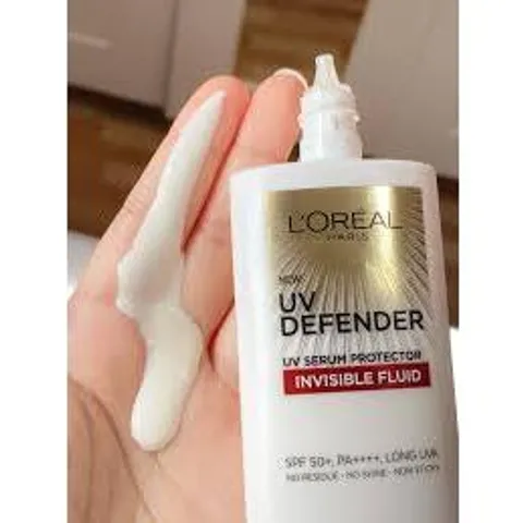 Kem Chống Nắng L'Oreal UV Defender Serum SPF 50+/PA++++ 50ml - Bảo vệ da tối ưu trước UVA/UVB, phù hợp với mọi loại da