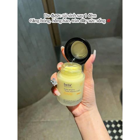 Mặt Nạ Ngủ Dưỡng Sáng Da Belif Super Knight Multi Vitamin Mask 75ml - Dưỡng ẩm, phục hồi da mệt mỏi, làm sáng và chống lão hóa hiệu quả.