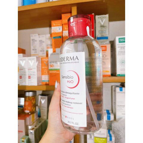 Nước Tẩy Trang Micellar Cho Da Thường Và Da Nhạy Cảm Bioderma Sensibio H2O 850ml (Nắp Nhún)