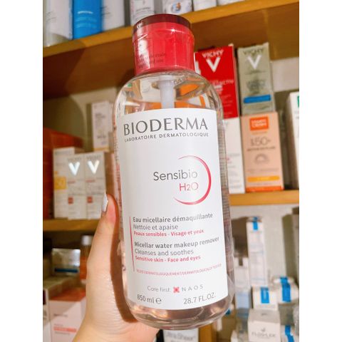 Nước Tẩy Trang Micellar Cho Da Thường Và Da Nhạy Cảm Bioderma Sensibio H2O 850ml (Nắp Nhún)